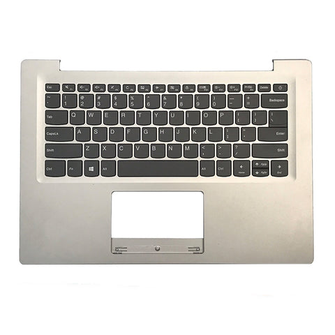Laptop Upper Case Cover C Shell & Keyboard For Lenovo ideapad S130-14IGM Color Silvery US English Layout
