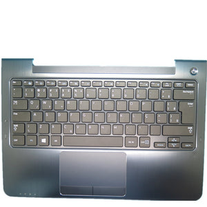 Laptop Upper Case Cover C Shell & Keyboard & Touchpad For Samsung NP530U3B Silver US English Layout
