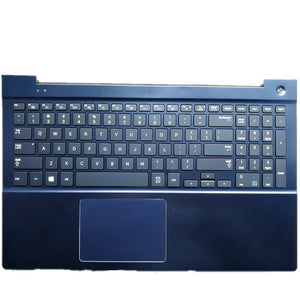 Laptop Upper Case Cover C Shell & Keyboard & Touchpad For Samsung NP770Z5E Blue US English Layout