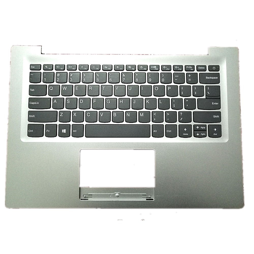 Laptop Upper Case Cover C Shell & Keyboard For Lenovo Winbook ideapad 120S-14IAP Color Silvery US English Layout