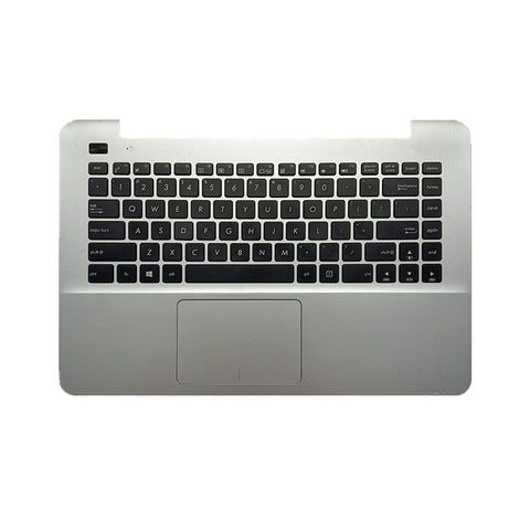 Laptop Upper Case Cover C Shell & Keyboard & Touchpad For ASUS C200 C200MA Silver US English Layout Small Enter Key Layout