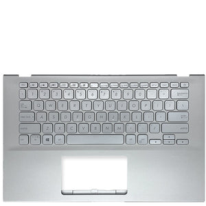 Laptop Upper Case Cover C Shell & Keyboard For ASUS For VivoBook 14 X420FA X420UA Colour Silver US English Layout