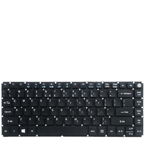 Laptop Keyboard For ACER For Aspire K4000 Colour Black US United States Edition