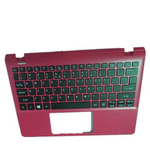 Laptop Upper Case Cover C Shell & Keyboard For ACER For Aspire E3-112 E3-112M Red US English Layout