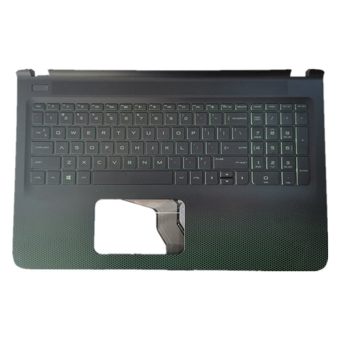 Laptop Upper Case Cover C Shell & Keyboard For HP Pavilion 15-AK 15-ak100 15-ak000 002TX 030TX 020TX 15-ak100 (Touch) 15-ak000 (Touch) Black TPN-Q159