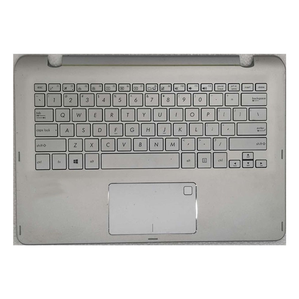 Laptop Upper Case Cover C Shell & Keyboard & Touchpad For ASUS Q304 Q304U Q304UA Silver US English Layout Small Enter Key Layout