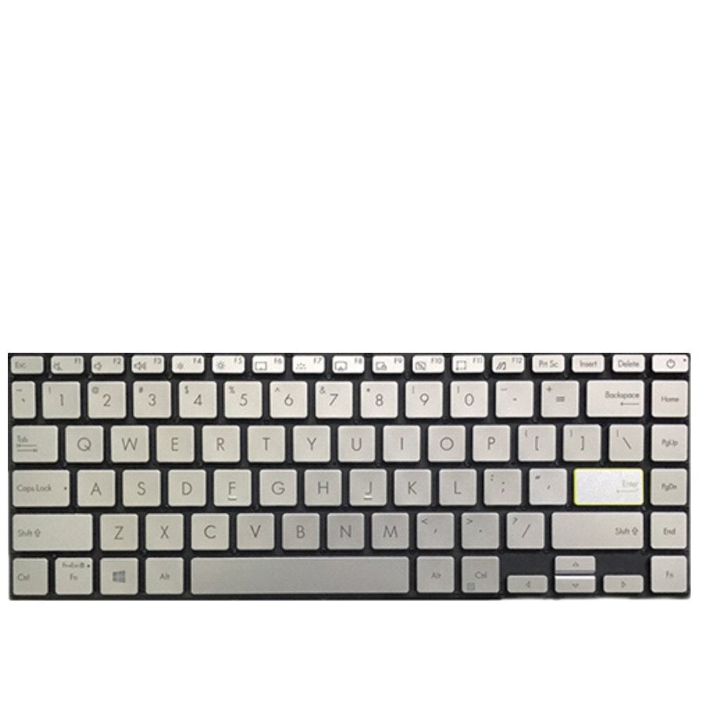 Laptop Keyboard For ASUS For VivoBook E410KA Colour Silver US United States Edition