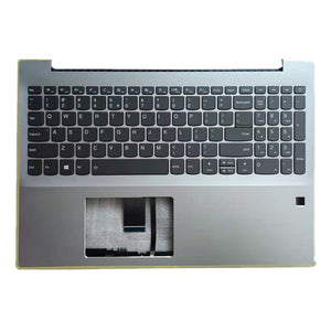 Laptop Upper Case Cover C Shell & Keyboard & Touchpad For Lenovo ideapad 720S-15IKB Color Silvery US English Layout