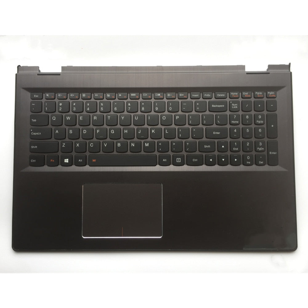 Laptop Upper Case Cover C Shell & Keyboard & Touchpad For Lenovo Edge 2-1580 Black US English Layout