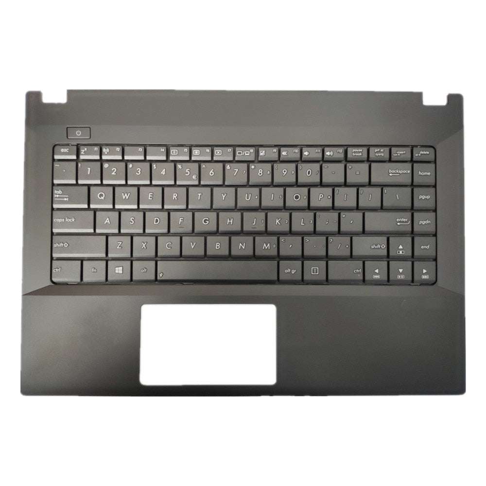 Laptop Upper Case Cover C Shell & Keyboard For ASUS P45 P45VA P45VJ Grey US English Layout Small Enter Key Layout