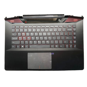 Laptop Upper Case Cover C Shell & Keyboard & Touchpad For Lenovo ideapad Y700-14ISK Color Black US English Layout