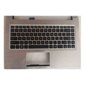 Laptop Upper Case Cover C Shell & Keyboard For ASUS E56 E56CB Silver US English Layout Small Enter Key Layout