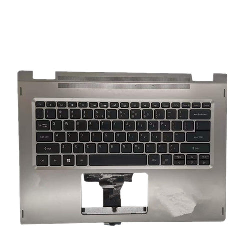 Laptop Upper Case Cover C Shell & Keyboard For ACER For Spin SP314-52 Silver US English Layout