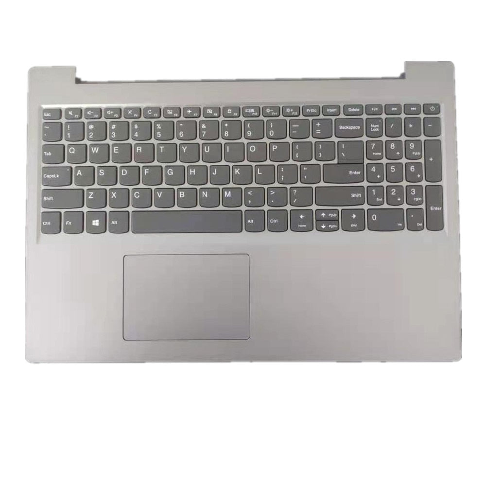 Laptop Upper Case Cover C Shell & Keyboard & Touchpad For Lenovo ideapad L340-17API L340-17IRH L340-17IWL Color Silvery US English Layout 5CB0S17185