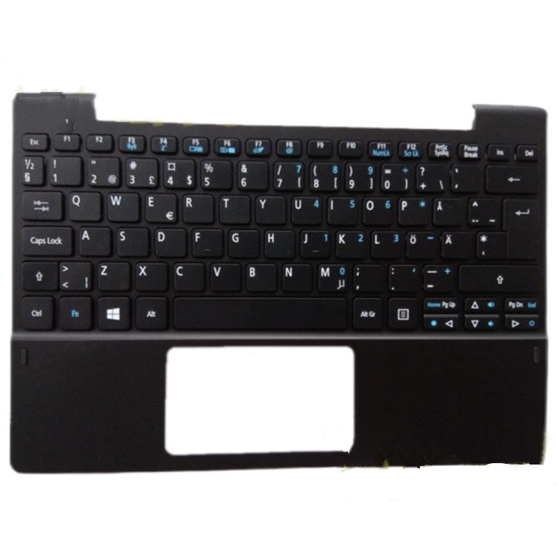 Laptop Upper Case Cover C Shell & Keyboard For ACER For Aspire Switch SW5-015 Black US English Layout