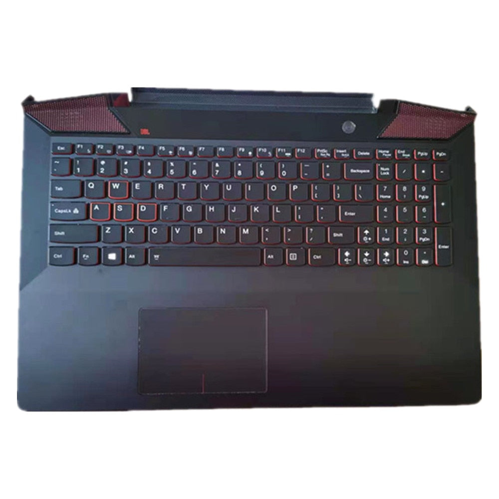 Laptop Upper Case Cover C Shell & Keyboard & Touchpad For Lenovo ideapad Y700-17ISK Color Black US English Layout