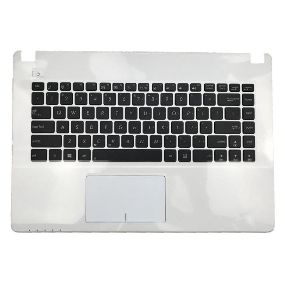 Laptop Upper Case Cover C Shell & Keyboard & Touchpad For ASUS F452 F452CP F452EA F452EP F452MD F452MJ F452VP White English Layout Small Enter Key Layout