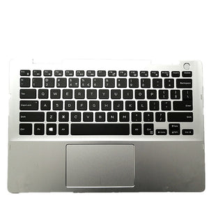 Laptop Upper Case Cover C Shell & Keyboard & Touchpad For DELL Inspiron 7386 Silver US English Layout 0HVKDH