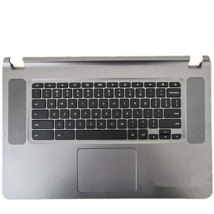 Laptop Upper Case Cover C Shell & Keyboard & Touchpad For ACER For Chromebook 15 CB5-571 Silver US English Layout