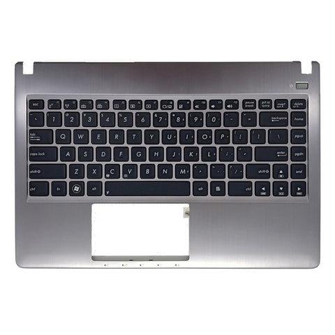 Laptop Upper Case Cover C Shell & Keyboard & For ASUS U47 U47A U47VC Grey US English Layout Small Enter Key Layout