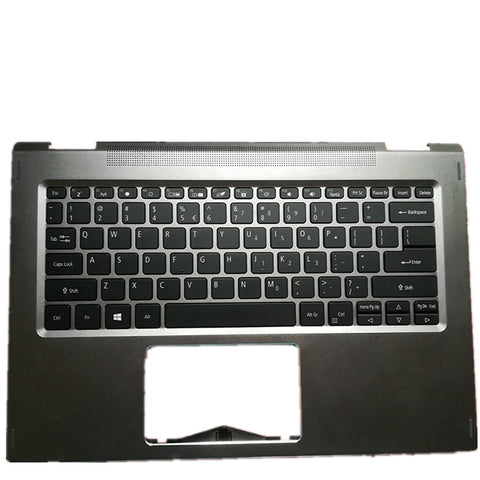 Laptop Upper Case Cover C Shell & Keyboard For ACER For Spin SP515-51GN SP515-51N Silver US English Layout