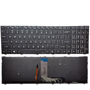 Laptop Keyboard For Hasee For Super God of War For GX9 US UNITED STATES edition Colour Black With Blackframe 