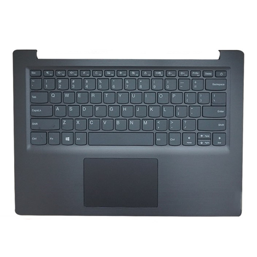 Laptop Upper Case Cover C Shell & Keyboard & Touchpad For Lenovo V14-IWL Color Black US English Layout