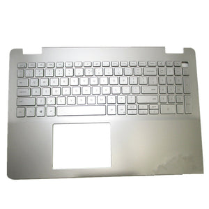 Laptop Upper Case Cover C Shell & Keyboard For DELL Inspiron 15 5584 Silver US English Layout 0DFX5J