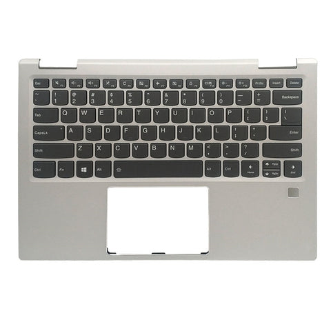 Laptop Upper Case Cover C Shell & Keyboard For Lenovo ideapad Yoga 720-13IKB Color Silvery US English Layout