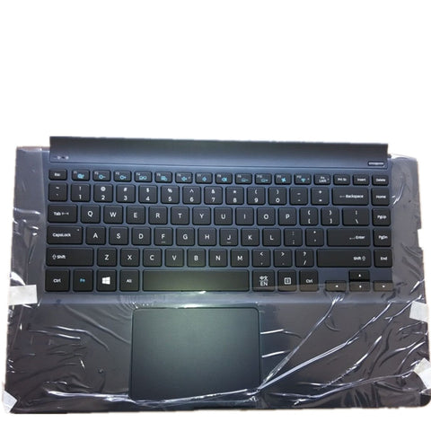 Laptop Upper Case Cover C Shell & Keyboard & Touchpad For Samsung NP900X4C Black US English Layout