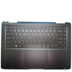 Laptop Upper Case Cover C Shell & Keyboard & Touchpad For Samsung NP940X5M Black US English Layout