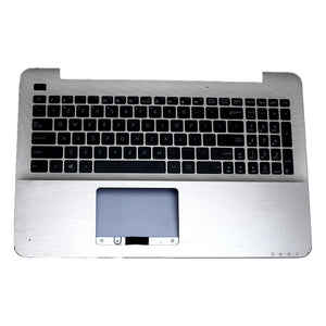 Laptop Upper Case Cover C Shell & Keyboard For ASUS FL5600 FL5600L FL5600LP Silver US English Layout Small Enter Key Layout