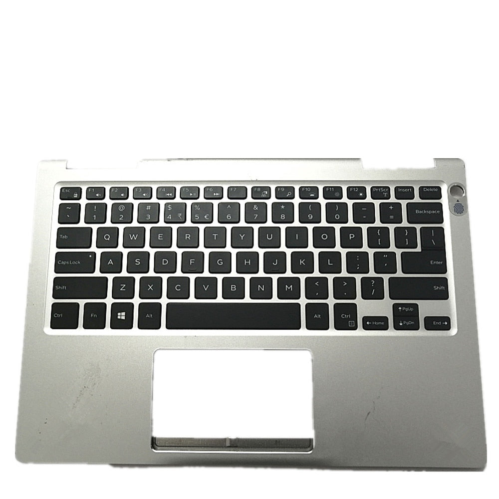 Laptop Upper Case Cover C Shell & Keyboard For DELL Inspiron 7370 Silver US English Layout 05RG29