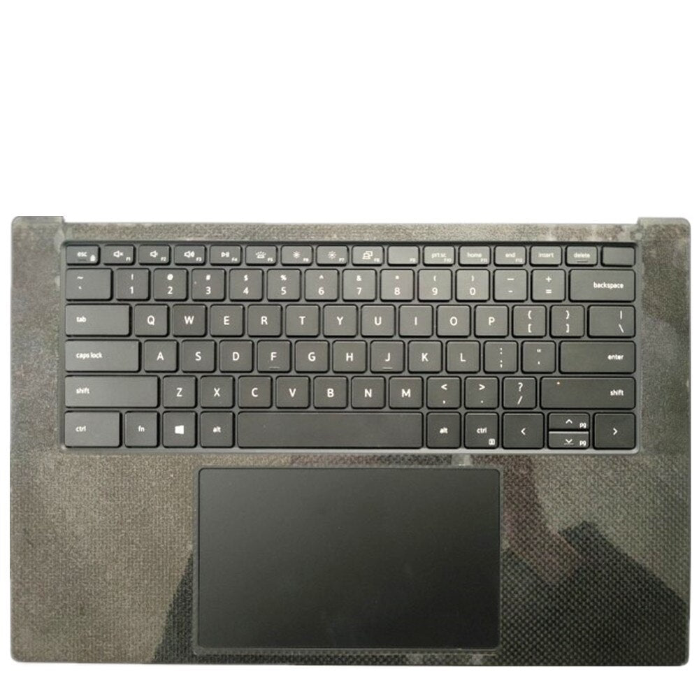 Laptop Upper Case Cover C Shell & Keyboard & Touchpad For DELL XPS 15 9500 Colour Black US English Layout 0DKFWH