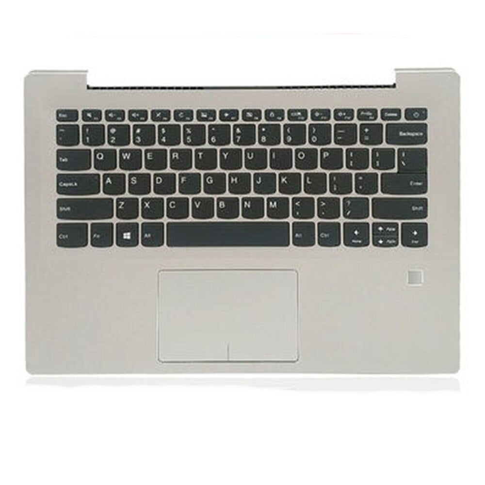 Laptop Upper Case Cover C Shell & Keyboard & Touchpad For Lenovo ideapad 520S-14IKB Color White US English Layout