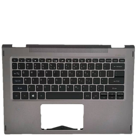 Laptop Upper Case Cover C Shell & Keyboard For ACER For Spin SP513-52N SP513-52NP Silver US English Layout