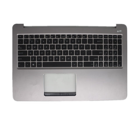 Laptop Upper Case Cover C Shell & Keyboard For ASUS V505 V505LB V505LX V505UB V505UX Silver US English Layout Small Enter Key Layout