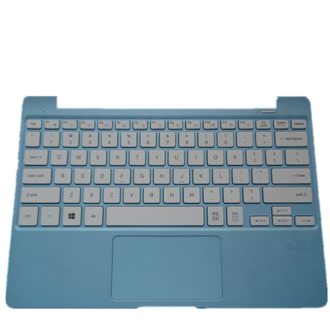 Laptop Upper Case Cover C Shell & Keyboard & Touchpad For Samsung NP-N130 NP-N135 Blue US English Layout