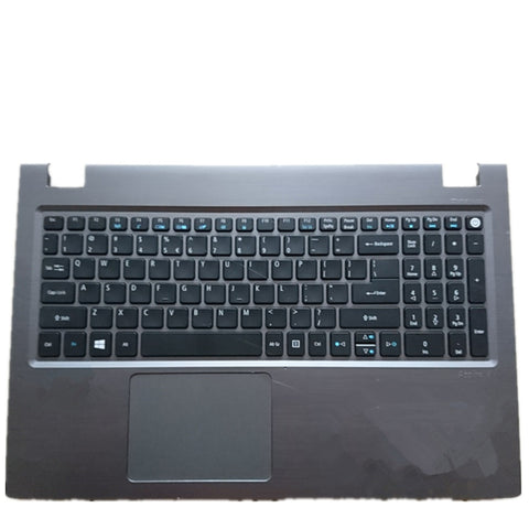 Laptop Upper Case Cover C Shell & Keyboard & Touchpad For ACER For Aspire V5-591G Black US English Layout
