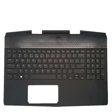 Laptop Upper Case Cover C Shell & Keyboard For DELL Alienware m17 R1 Black US English Layout 