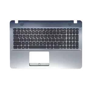 Laptop Upper Case Cover C Shell & Keyboard For ASUS D541 D541SA D541SC Silver US English Layout Small Enter Key Layout