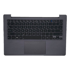 Laptop Upper Case Cover C Shell & Keyboard & Touchpad For ASUS TAICHI TAICHI21 Grey US English Layout Small Enter Key Layout