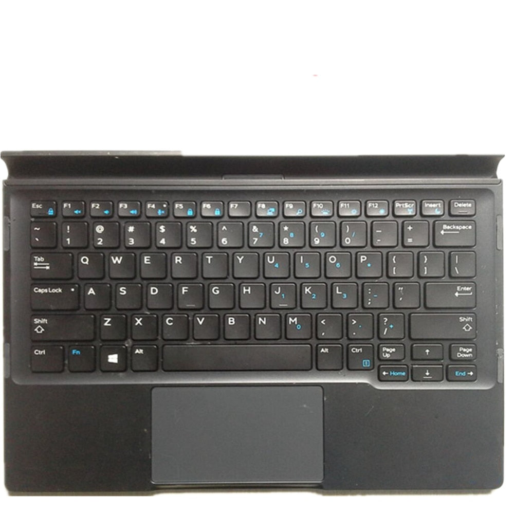 Laptop Upper Case Cover C Shell & Keyboard & Touchpad For DELL XPS 12 9250 Black US English Layout