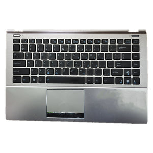 Laptop Upper Case Cover C Shell & Keyboard & Touchpad For ASUS U36 U36JC U36SD U36SG Silver US English Layout Small Enter Key Layout