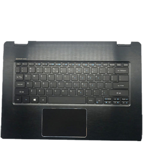 Laptop Upper Case Cover C Shell & Keyboard & Touchpad For ACER For Aspire R5-431 R5-431T Black US English Layout
