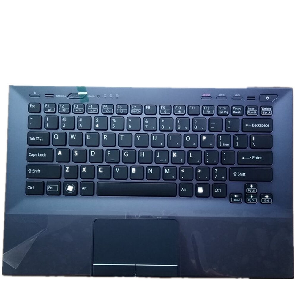 Laptop Upper Case Cover C Shell & Keyboard & Touchpad For SONY VPCSD VPCSD1S5C VPCSD27EC Black US English Layout