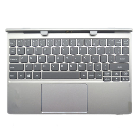 Laptop Upper Case Cover C Shell & Keyboard & Touchpad For Lenovo IdeaPad Miix 320-10ICR Silver US English Layout