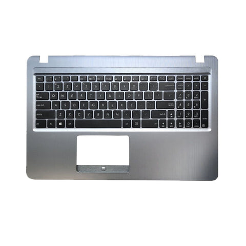 Laptop Upper Case Cover C Shell & Keyboard For ASUS K540 K540LA K540LJ Silver US English Layout Small Enter Key Layout