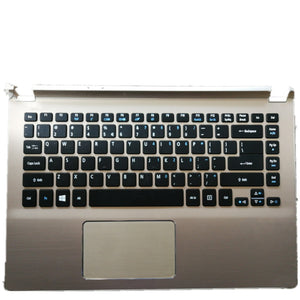 Laptop Upper Case Cover C Shell & Keyboard & Touchpad For ACER For Aspire V5-452G V5-452PG Silver US English Layout