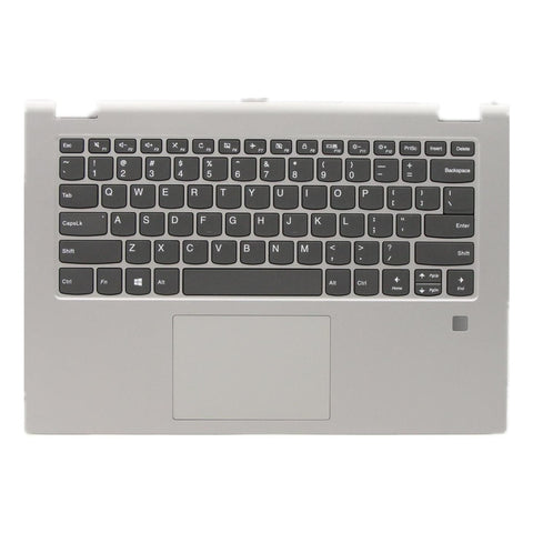 Laptop Upper Case Cover C Shell & Keyboard & Touchpad For Lenovo ideapad C340-14APL C340-14IML C340-14IWL Color Silvery US English Layout